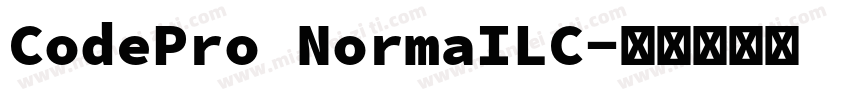 CodePro NormaILC字体转换